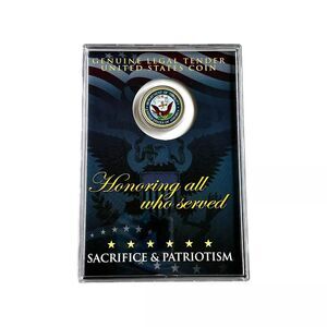 United States NAVY Emblem Colorized JFK Half Dollar Collectible Coin